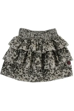 LEOPARD SLEEPY RUFFLE SKIRT