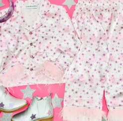 LILA FEATHER TWO PIECE SETS
