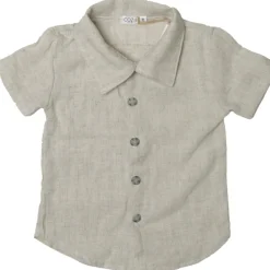 LINEN BUTTON DOWN TOP