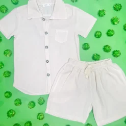 LINEN BUTTON DOWN TOP