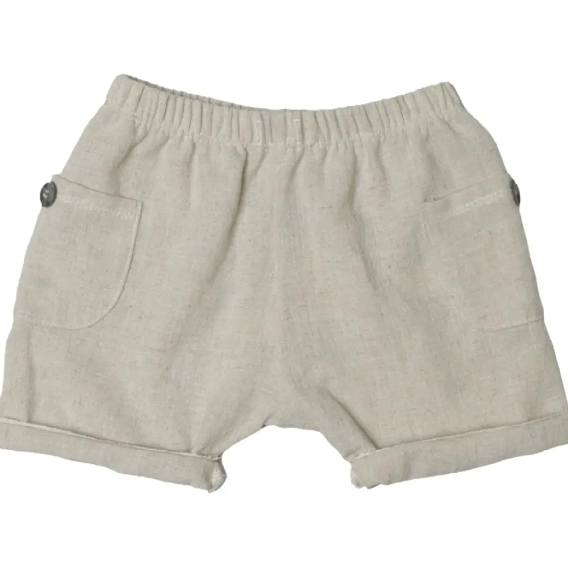 LINEN POCKET SHORTS