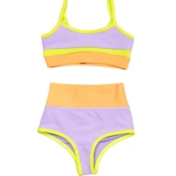 LITTLE EVA SUNDAZED COLOR BLOCK SPORTY TWO PIECE BIKINI