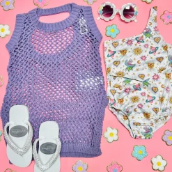 LITTLE HOLLY CROCHET DRESS