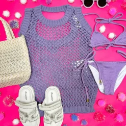 LITTLE HOLLY CROCHET DRESS