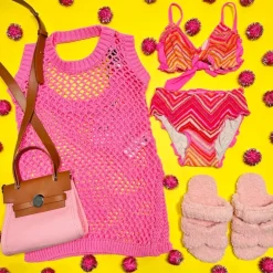LITTLE HOLLY CROCHET DRESS