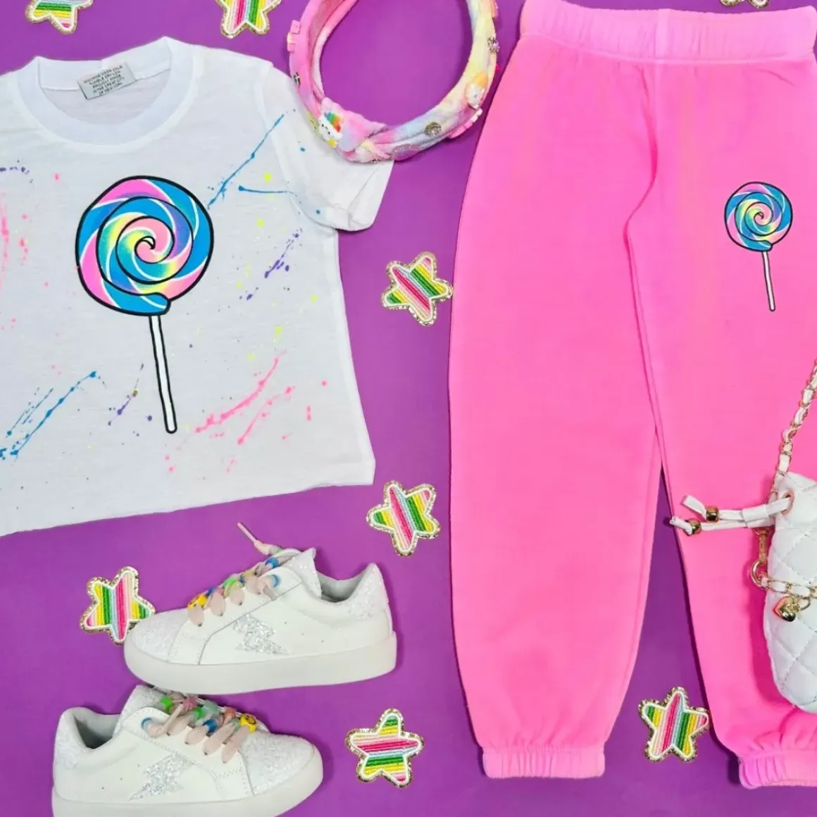 LOLLIPOP PAINT SPLATTER TSHIRT