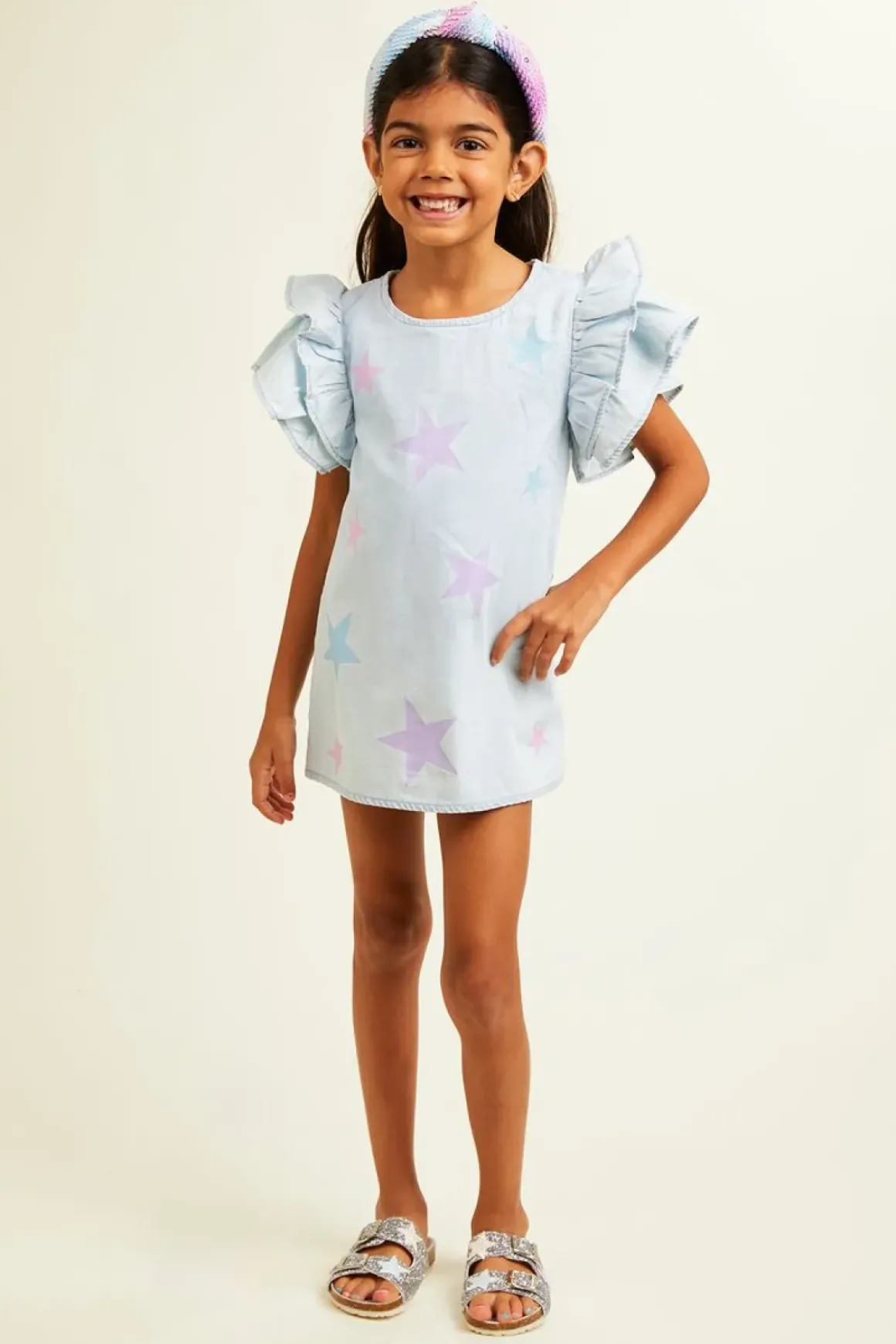 LONDON STARS DENIM DRESS