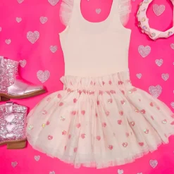 LOTTIE HEARTS LEOTARD AND TUTU SKIRT SET
