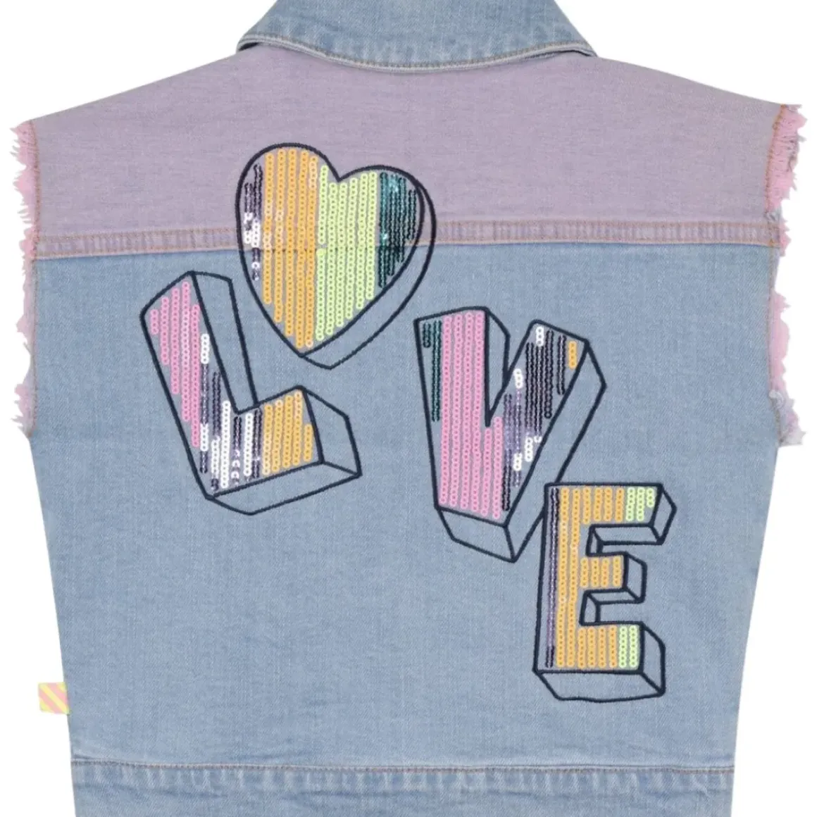 LOVE COLORED DENIM VEST