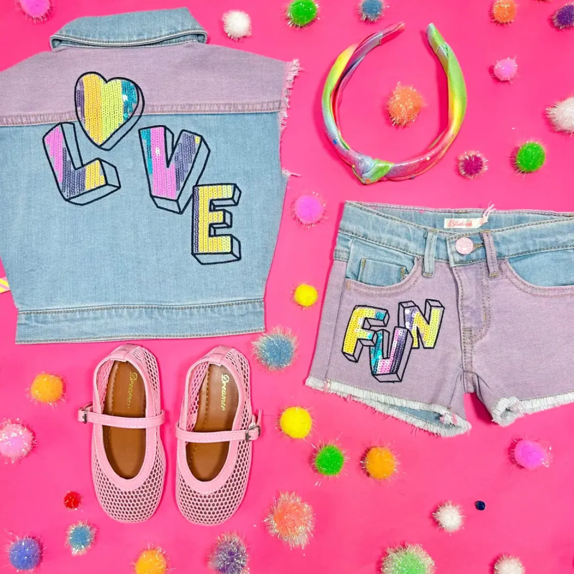 LOVE COLORED DENIM VEST