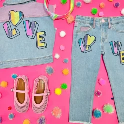LOVE COLORED DENIM VEST