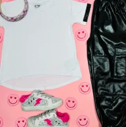 LUX CRYSTAL TRIM TSHIRT