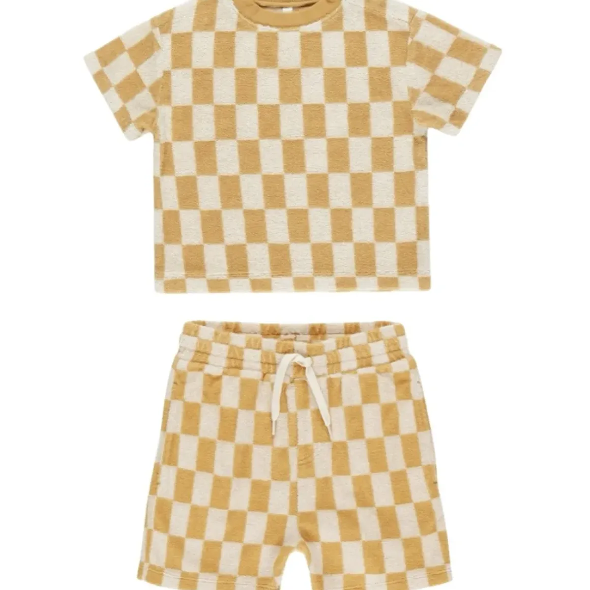MARIGOLD CHECK TSHIRT AND SHORTS SET