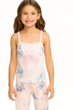 MERMAID SEASHELL TIE DYE TANK TOP