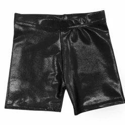 METALLIC BIKER SHORTS