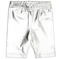 METALLIC BIKER SHORTS