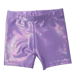 METALLIC BIKER SHORTS