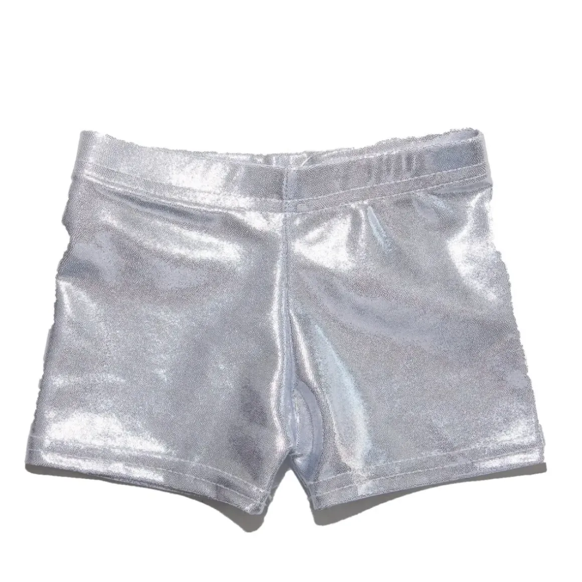 METALLIC BIKER SHORTS