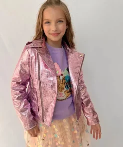 METALLIC FOIL MOTO JACKET