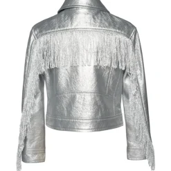 METALLIC FRINGE SEQUIN JACKET