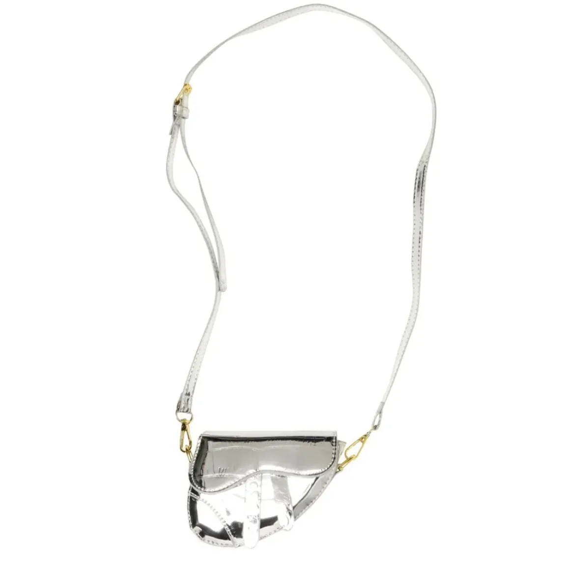 METALLIC MINI SADDLE BAG