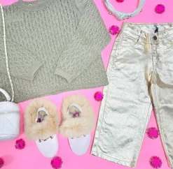 METALLIC PANTS