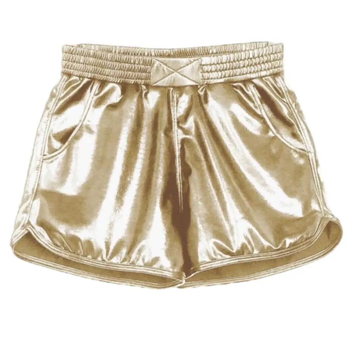 METALLIC RUNNING SHORTS