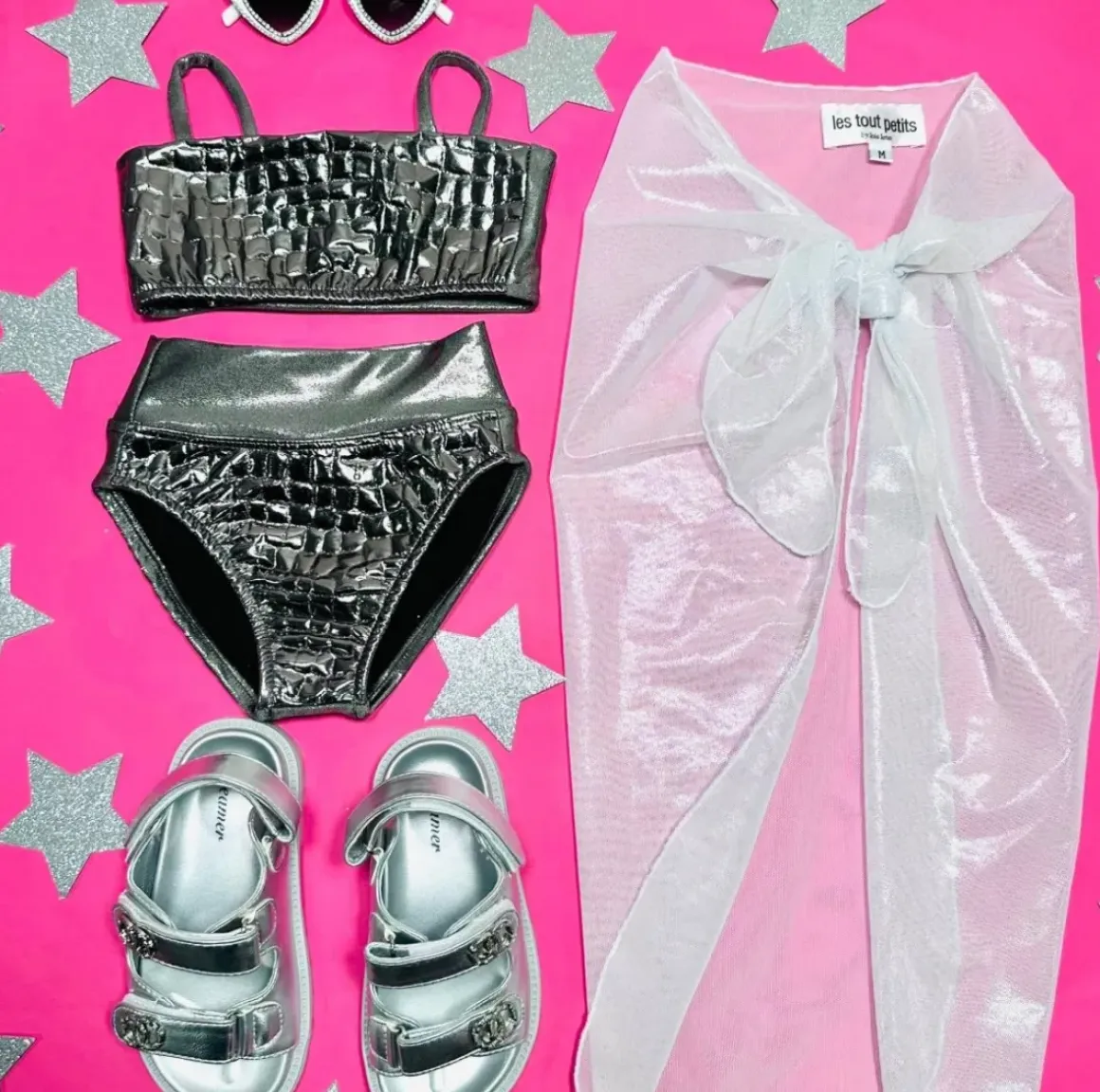 METALLIC SHIMMER SARONG COVER UP