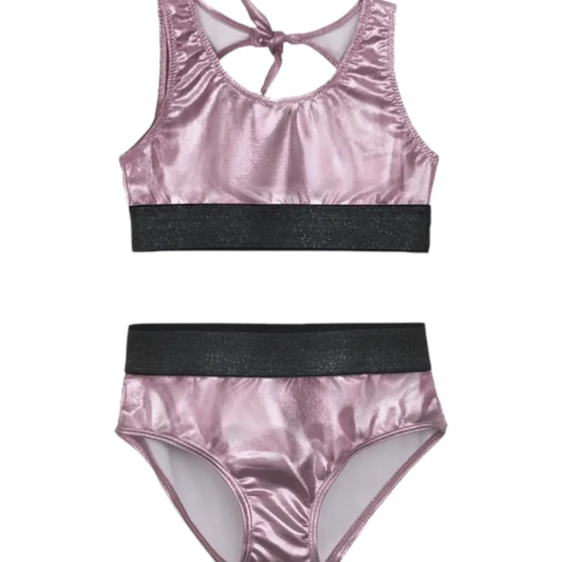 METALLIC TWO PIECE SPORTY BIKINI