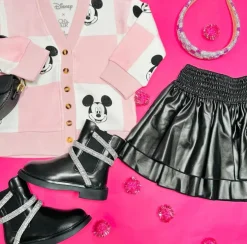 MICKEY CHECKERED CARDIGAN