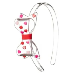 MINI HEARTS BOW HEADBAND