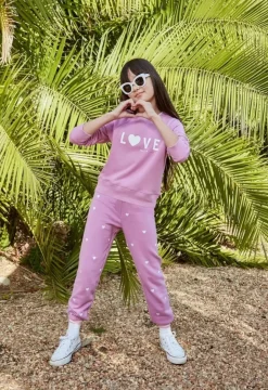 MINI HEARTS SWEATPANTS