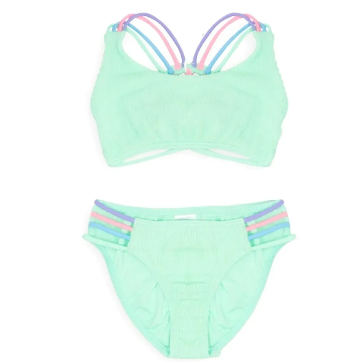 MONA CROCHET FLOWER TWO PIECE BIKINI