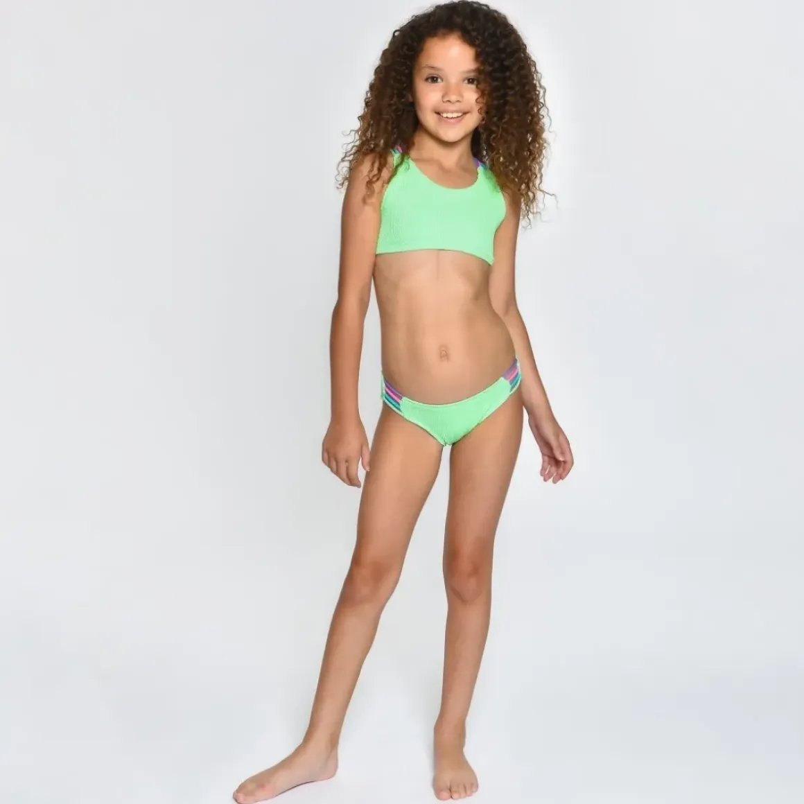 MONA CROCHET FLOWER TWO PIECE BIKINI