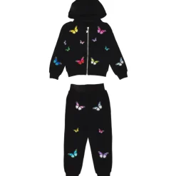 MONARCH BUTTERFLY ZIP UP HOODIE AND SWEATPANTS SET