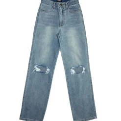 MONTANA WIDE LEG RIPPED JEANS
