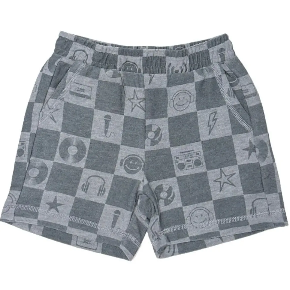 MUSIC CHECKERED SHORTS