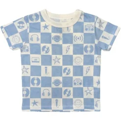 MUSIC CHECKERED TSHIRT