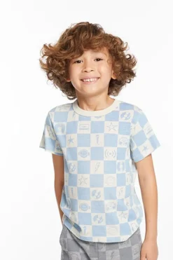 MUSIC CHECKERED TSHIRT