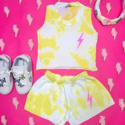 NEON BOLT LEMON CLOUD SHORTS