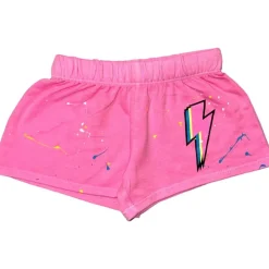 NEON BOLT SPLATTER SHORTS