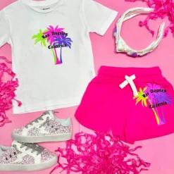 NEON LOS ANGELES PALM TREES TSHIRT