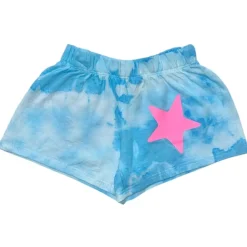 NEON STAR CLOUD WASH SHORTS