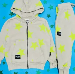 NEON STARS ZIP UP HOODIE (UNISEX)