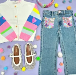 NEON STRIPE CARDIGAN