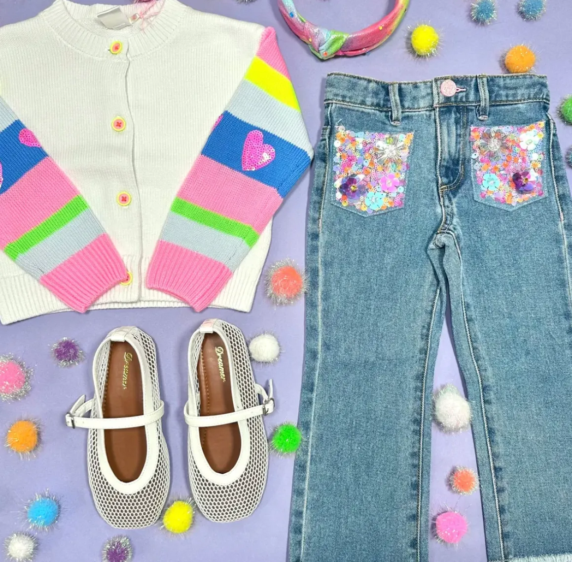 NEON STRIPE CARDIGAN