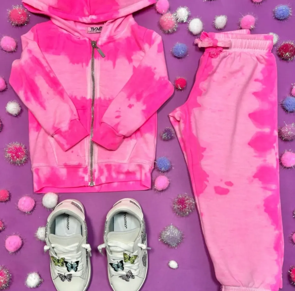 NEON TIE DYE SWEATPANTS