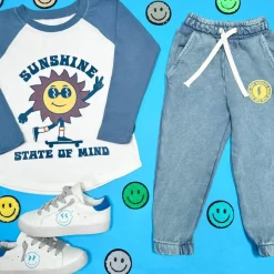 NO PROBLEMO SMILEY SWEATPANTS