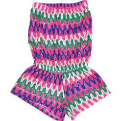 NOUR ZIGZAG CROCHET ROMPER