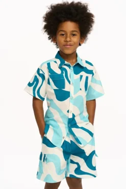 OXFORD SWIRL BUTTON DOWN
